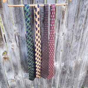 Lands' End 4 for 1 Silk Ties